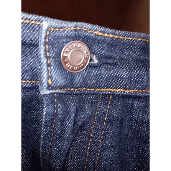 Everlane Women 30 Regular Dark Wash Straight Leg Mid Rise Stretch Denim Jeans - Picture 5 of 5
